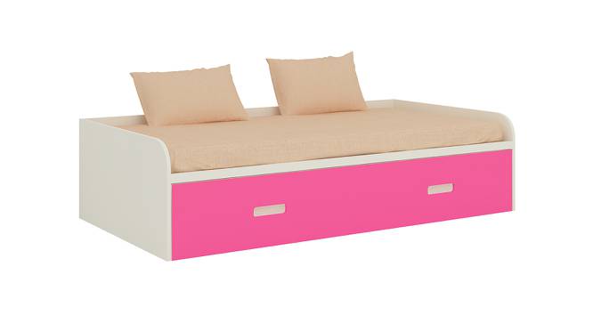 Celestia Twin Daybed- Ivory - Barbie Pink (Ivory - Barbie Pink) by Urban Ladder - Cross View Design 1 - 560668