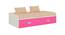 Celestia Twin Daybed- Ivory - Barbie Pink (Ivory - Barbie Pink) by Urban Ladder - Cross View Design 1 - 560668