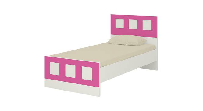Cordoba Kids Single Bed- Ivory - Barbie Pink (Ivory - Barbie Pink) by Urban Ladder - Cross View Design 1 - 560670