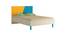 Fiona Kids Compact Double Bed- Mango Yellow - Azure Blue (Mango Yellow - Azure Blue) by Urban Ladder - Cross View Design 1 - 560674