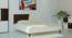 Fiona King Bed with Solid Wood Legs- Light Wood - Coffee Walnut (Light Wood - Coffee Walnut) by Urban Ladder - Cross View Design 1 - 560676