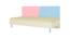 Fiona Kids Single Daybed with Solid Wood Legs- English Pink - Sky Blue (English Pink - Sky Blue) by Urban Ladder - Cross View Design 1 - 560683