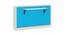 Mystica Murphy Horizontal Wall-Folding Single Bed- Azure Blue (Azure Blue) by Urban Ladder - Cross View Design 1 - 560685