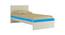 Riga Kids Single Bed- Azure Blue (Azure Blue) by Urban Ladder - Cross View Design 1 - 560695