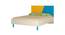 Fiona Kids Compact Double Bed- Mango Yellow - Azure Blue (Mango Yellow - Azure Blue) by Urban Ladder - Front View Design 1 - 560708