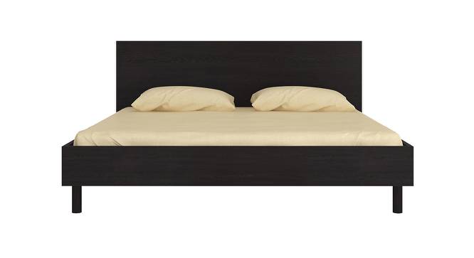 Fiona King Bed with Solid Wood Legs- Antique Ebony (Antique Ebony) by Urban Ladder - Front View Design 1 - 560713