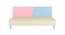 Fiona Kids Single Daybed with Solid Wood Legs- English Pink - Sky Blue (English Pink - Sky Blue) by Urban Ladder - Front View Design 1 - 560717