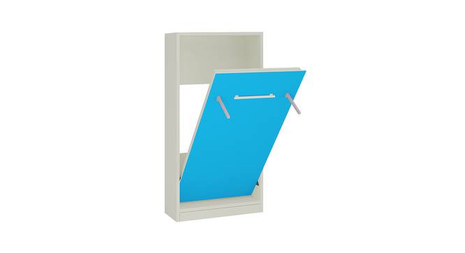 Mystical Murphy Horizontal Wall-Folding Single Bed - Azure Blue (Azure Blue) by Urban Ladder - Front View Design 1 - 560723