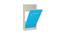 Mystical Murphy Horizontal Wall-Folding Single Bed - Azure Blue (Azure Blue) by Urban Ladder - Front View Design 1 - 560723