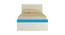 Riga Kids Single Bed- Azure Blue (Azure Blue) by Urban Ladder - Design 1 Side View - 560777