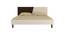 Fiona King Bed with Solid Wood Legs- Light Wood - Coffee Walnut (Light Wood - Coffee Walnut) by Urban Ladder - Design 2 Side View - 560792