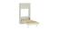 Mystica Murphy Horizontal Wall-Folding Single Bed- Coffee Walnut (Coffee Walnut) by Urban Ladder - Design 2 Side View - 560797