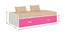 Celestia Twin Daybed- Ivory - Barbie Pink (Ivory - Barbie Pink) by Urban Ladder - Design 1 Dimension - 560830