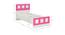 Cordoba Kids Single Bed- Ivory - Barbie Pink (Ivory - Barbie Pink) by Urban Ladder - Design 1 Dimension - 560833
