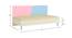 Fiona Kids Single Daybed with Solid Wood Legs- English Pink - Sky Blue (English Pink - Sky Blue) by Urban Ladder - Design 1 Dimension - 560845