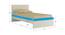 Riga Kids Single Bed- Azure Blue (Azure Blue) by Urban Ladder - Design 1 Dimension - 560858