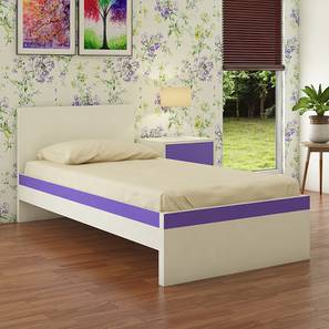 Kids Bed  Design Riga Engineered Wood Bed in Lavender Purple Colour