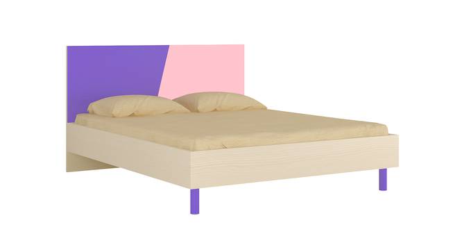 Fiona Kids Queen Bed with Solid Wood Legs- Lavender Purple - English Pink (Lavender Purple - English Pink) by Urban Ladder - Cross View Design 1 - 560892