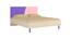 Fiona Kids Queen Bed with Solid Wood Legs- Lavender Purple - English Pink (Lavender Purple - English Pink) by Urban Ladder - Cross View Design 1 - 560892
