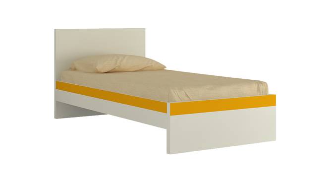 Riga Kids Single Bed- Mango Yellow (Mango Yellow) by Urban Ladder - Cross View Design 1 - 560897