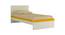 Riga Kids Single Bed- Mango Yellow (Mango Yellow) by Urban Ladder - Cross View Design 1 - 560897