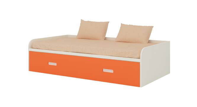 Celestia Twin Daybed- Ivory - Light Orange (Ivory - Light Orange) by Urban Ladder - Front View Design 1 - 560901