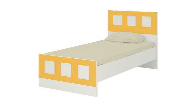 Cordoba Kids Single Bed- Ivory - Mango Yellow (Ivory - Mango Yellow) by Urban Ladder - Front View Design 1 - 560903