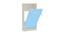 Mystica Murphy Horizontal Wall-Folding Single Bed- Sky Blue (Sky Blue) by Urban Ladder - Front View Design 1 - 560909