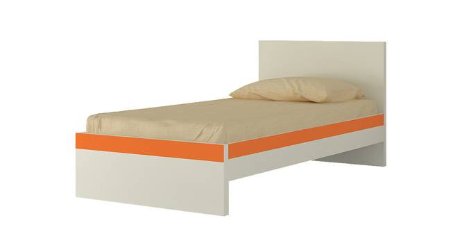 Riga Kids Single Bed- Light Orange (Light Orange) by Urban Ladder - Front View Design 1 - 560913