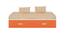 Celestia Twin Daybed- Ivory - Light Orange (Ivory - Light Orange) by Urban Ladder - Design 1 Side View - 560916
