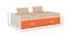 Celestia Twin Daybed- Ivory - Light Orange (Ivory - Light Orange) by Urban Ladder - Design 1 Dimension - 560943