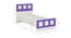 Cordoba Kids Single Bed- Ivory - Lavender Purple (Ivory - Lavender Purple) by Urban Ladder - Design 1 Dimension - 560946