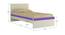 Riga Kids Single Bed- Lavender Purple (Lavender Purple) by Urban Ladder - Design 1 Dimension - 560953