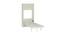Mystica Murphy Horizontal Wall-Folding Single Bed- Sky Blue (Sky Blue) by Urban Ladder - Design 1 Dimension - 560957
