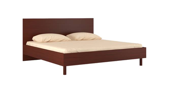 Fiona King Bed with Solid Wood Legs- Terra Sienna (Terra Sienna) by Urban Ladder - Cross View Design 1 - 560974