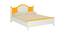 Victoria Kids Teak Wood Queen Bed- Mango Yellow (Mango Yellow) by Urban Ladder - Cross View Design 1 - 560982