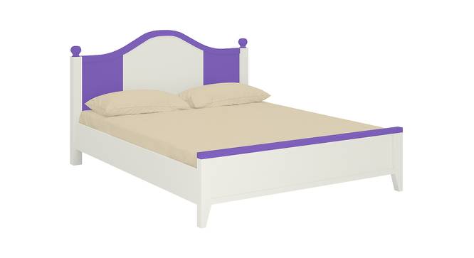 Victoria Kids Teak Wood Queen Bed- Lavender Purple (Lavender Purple) by Urban Ladder - Cross View Design 1 - 560983