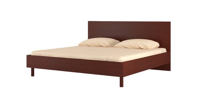Fiona King Bed with Solid Wood Legs- Terra Sienna (Terra Sienna) by Urban Ladder - Front View Design 1 - 560987