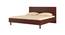 Fiona King Bed with Solid Wood Legs- Terra Sienna (Terra Sienna) by Urban Ladder - Front View Design 1 - 560987