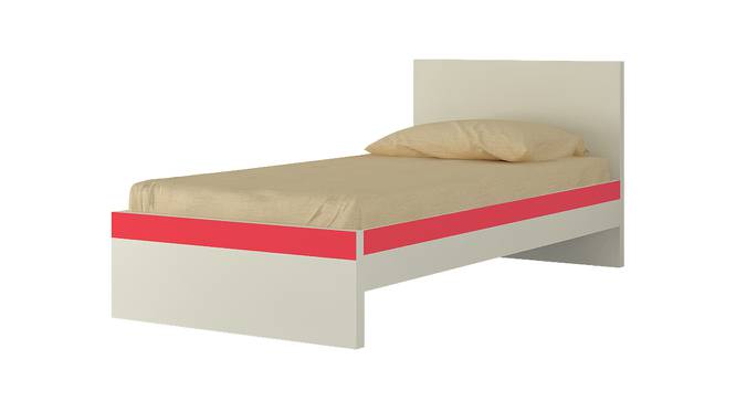 Riga Kids Single Bed- Strawberry Pink (Strawberry Pink) by Urban Ladder - Front View Design 1 - 560990