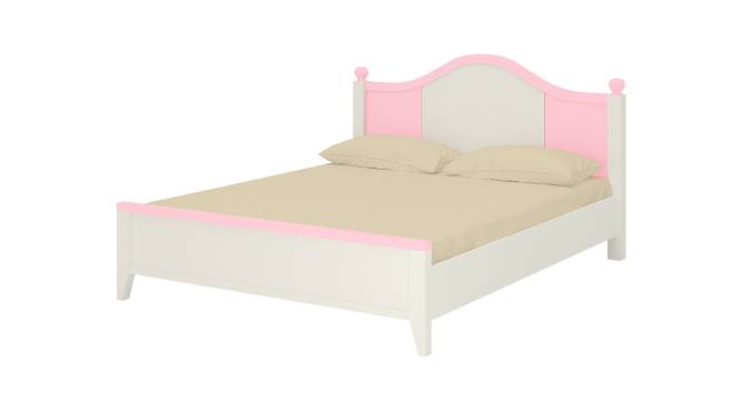 Victoria Kids Teak Wood Queen Bed- English Pink (English Pink) by Urban Ladder - Front View Design 1 - 560992