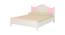 Victoria Kids Teak Wood Queen Bed- English Pink (English Pink) by Urban Ladder - Front View Design 1 - 560992