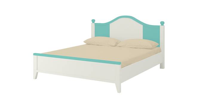 Victoria Kids Teak Wood Queen Bed- Misty Turquoise (Misty Turquoise) by Urban Ladder - Front View Design 1 - 560993