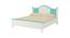 Victoria Kids Teak Wood Queen Bed- Misty Turquoise (Misty Turquoise) by Urban Ladder - Front View Design 1 - 560993