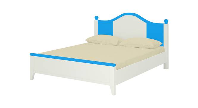 Victoria Kids Teak Wood Queen Bed- Azure Blue (Azure Blue) by Urban Ladder - Front View Design 1 - 560994