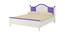 Victoria Kids Teak Wood Queen Bed- Lavender Purple (Lavender Purple) by Urban Ladder - Front View Design 1 - 560996
