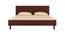 Fiona King Bed with Solid Wood Legs- Terra Sienna (Terra Sienna) by Urban Ladder - Design 1 Side View - 561000