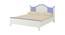 Victoria Kids Teak Wood Queen Bed- Persian Lilac (Persian Lilac) by Urban Ladder - Design 1 Side View - 561004