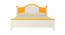 Victoria Kids Teak Wood Queen Bed- Mango Yellow (Mango Yellow) by Urban Ladder - Design 1 Side View - 561008