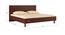 Fiona King Bed with Solid Wood Legs- Terra Sienna (Terra Sienna) by Urban Ladder - Design 1 Dimension - 561017